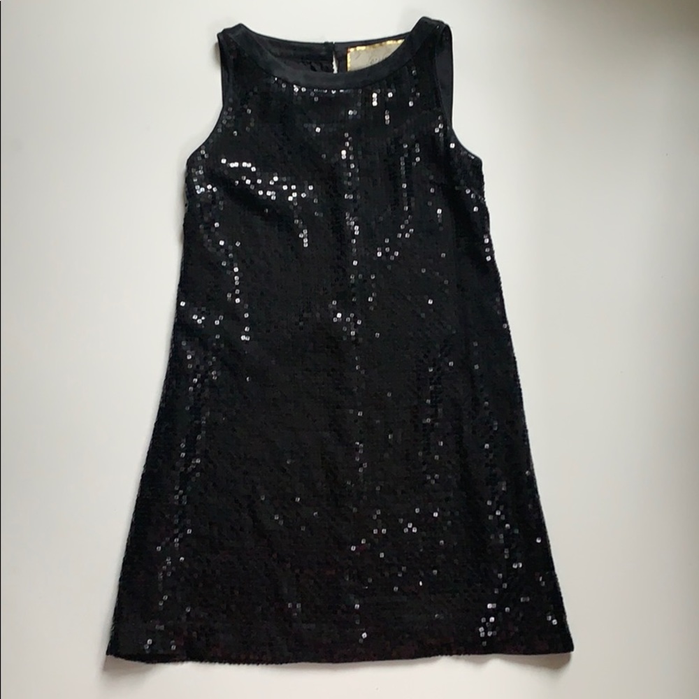 Black sequin mini dress size XS